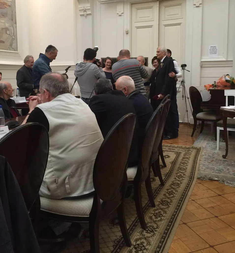Приём после церемонии в Российской академии художеств